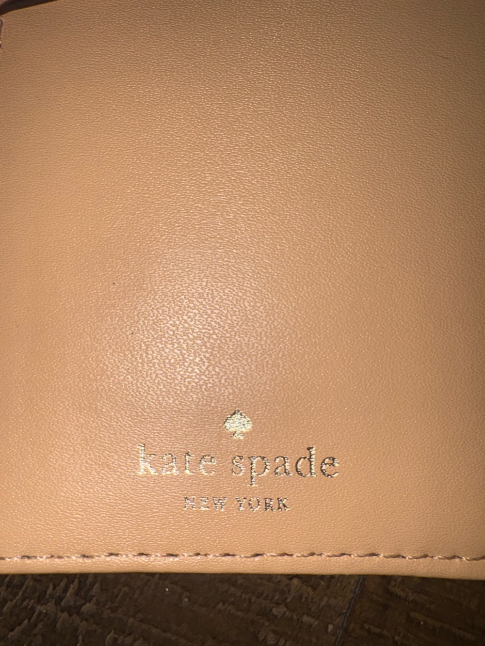 Kate Spade New York Navy Pebbled Leather Snap Wallet Zip Around Coin Pocket - Picture 5 of 5